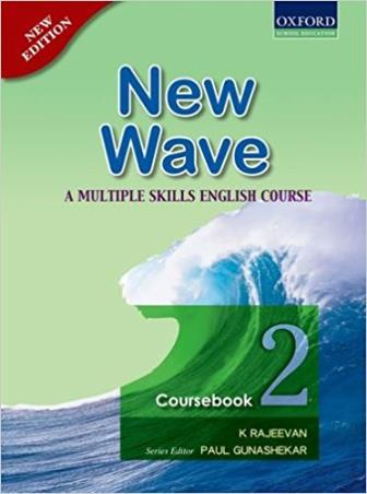 Book cover number 1 for New Wave Coursebook 2 written by K. Rajeevan published by Oxford University Press