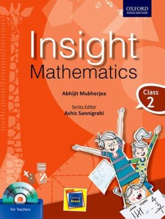 Book cover number 1 for Insight Mathematics Class 2 written by Abhijit Mukherjea published by Oxford University Press
