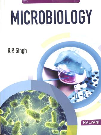Book cover number 2 for Microbiology written by R. P. Singh published by Kalyani Publishers