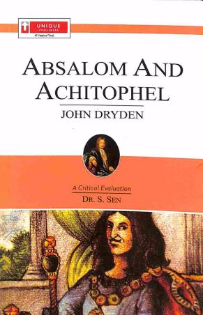 Book cover number 1 for Absalom And Achitophel : John Dryden written by S. Sen published by Unique Publishers