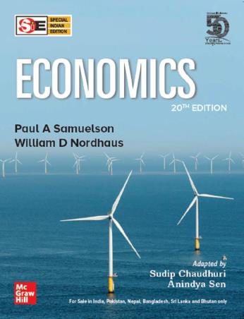 Book cover number 1 for Economics written by Paul A. Samuelson, William D. Nordhaus published by McGraw Hill Education Private Limited