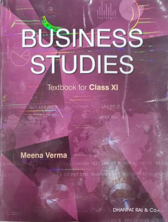 Book cover number 1 for Business Studies Textbook For Class 11 written by Meena Verma published by Dhanpat Rai & Co. (Pvt.) Ltd.