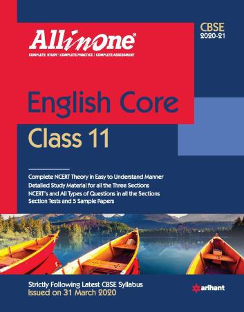 Book cover number 1 for All in One English Core CBSE Class 11 written by Gajendra singh published by Arihant Prakashan