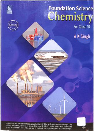 Book cover number 1 for Foundation Science Chemistry Class 10 (NEP / NCF) written by A. K. Singh published by Bharati Bhawan Publishers & Distributors