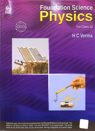Book cover number 1 for Foundation Science Physics Class 10 (NEP / NCF) written by H. C. Verma published by Bharati Bhawan Publishers & Distributors