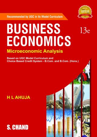 Book cover number 1 for Business Economics (Microeconomic Analysis) written by H. L. Ahuja published by S. Chand Publishing