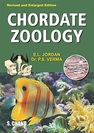 Book cover number 2 for Chordate Zoology written by P. S. Verma, E. L. Jordan published by S. Chand Publishing
