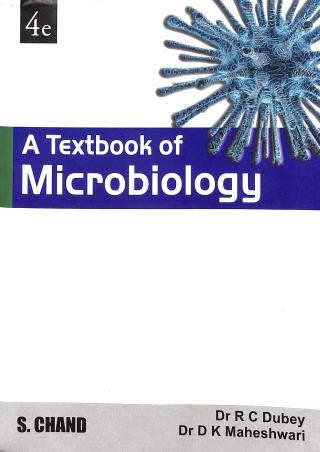 Book cover number 1 for A Textbook Of Microbiology written by D. K. Maheshwari, R. C. Dubey published by S. Chand Publishing