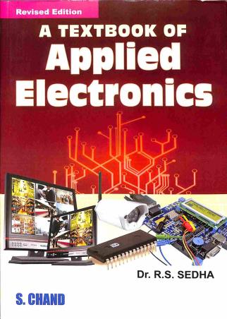 Book cover number 1 for A Textbook Of Applied Electronics written by R. S. Sedha published by S. Chand Publishing