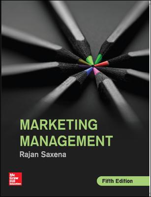 Book cover number 1 for Marketing Management written by Rajan Saxena published by McGraw Hill Education Private Limited
