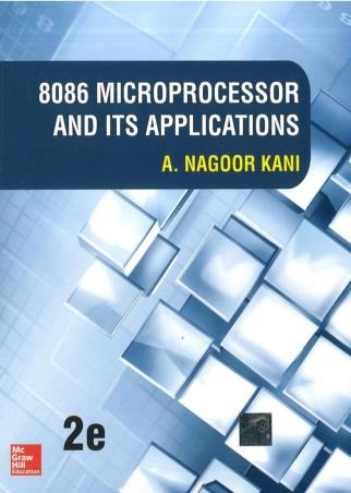 Book cover number 1 for 8086 Microprocesso And Its Applications : 2nd Edition written by A. Nagoorkani published by McGraw Hill Education Private Limited