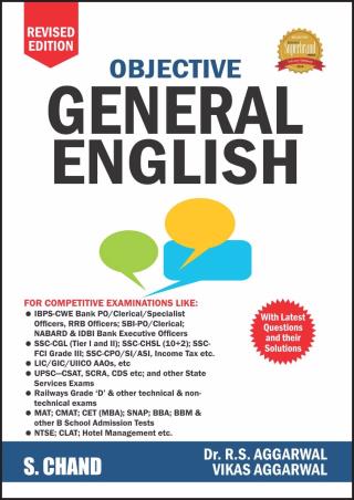 Book cover number 1 for Objective General English written by R. S. Aggarwal published by S. Chand Publishing