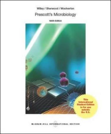 Book cover number 1 for Prescott's Microbiology: 9th Edition written by Joanne Willey, Linda Sherwood, Christopher J. Woolverton published by McGraw Hill Education Private Limited