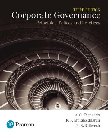 Book cover number 1 for Corporate Governance : Principles, Polices And Practices written by A. C. Fernando, K. P. Muraleedharan, E. K. Satheesh published by Pearson Education