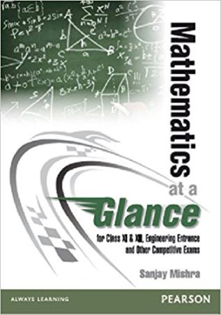 Book cover number 1 for Mathematics at a Glance written by Sanjay Mishra published by Pearson Education