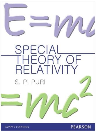 Book cover number 1 for Special Theory of Relativity written by S. P. Puri published by Pearson Education