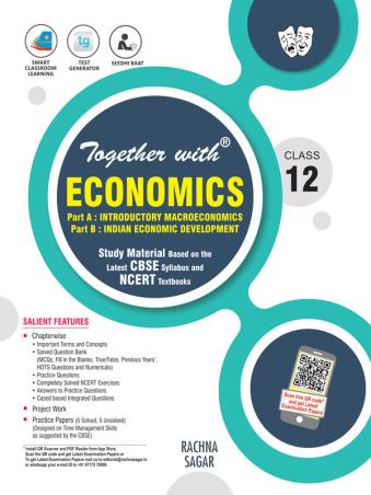 Book cover number 1 for Together with Economics CBSE : Class 12 written by Yogesh Vijay, Subhash Aggarwal published by Rachna Sagar Pvt. Ltd.