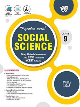 Book cover number 1 for Together With Social Science CBSE : Class 9 written by Ranu Kapoor, Rekha Sharma, Anita Jain published by Rachna Sagar Pvt. Ltd.