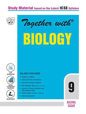 Book cover number 1 for Together With Biology Class 9 ICSE written by A. Jacob published by Rachna Sagar Pvt. Ltd.