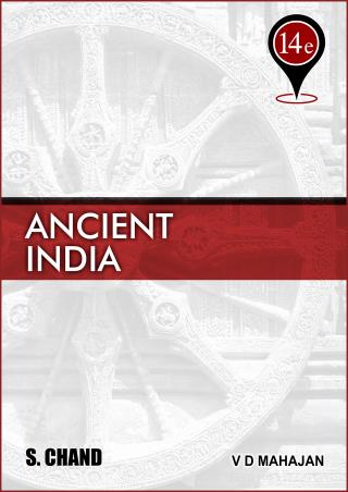 Book cover number 1 for Ancient India written by V. D. Mahajan published by S. Chand Publishing