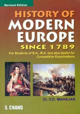 Book cover number 1 for History Of Modern Europe Since 1789 written by V. D. Mahajan published by S. Chand Publishing