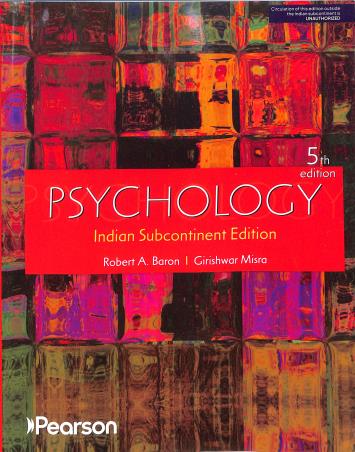Book cover number 1 for Psychology written by Robert A. Baron, Girishwar Misra published by Pearson Education