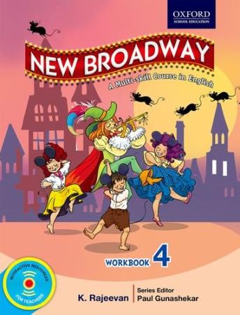 Book cover number 1 for New Broadway Workbook 4 : A Multi-Skill Course in English written by K. Rajeevan published by Oxford University Press