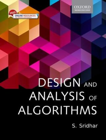 Book cover number 1 for Design And Analysis Of Algorithms written by S. Sridhar published by Oxford University Press