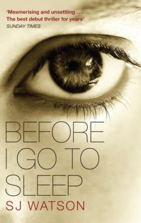 Book cover number 1 for Before I Go To Sleep written by S.  J. Watson published by Random House
