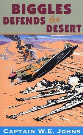Book cover number 1 for Biggles Defends The Desert written by W. E. Johns published by Red Fox