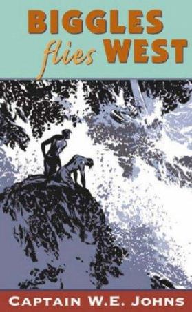 Book cover number 1 for Biggles Flies West written by W. E. Johns published by Red Fox