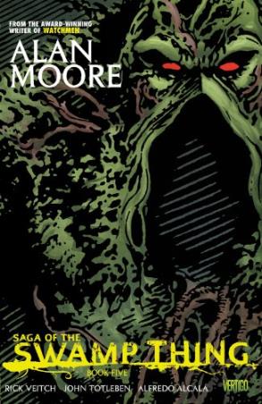 Book cover number 1 for Saga of The Swamp Thing Book 5 written by Alan More published by Vertigo