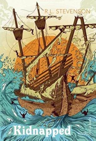 Book cover number 1 for Kidnapped written by R. L. Stevenson published by Vintage