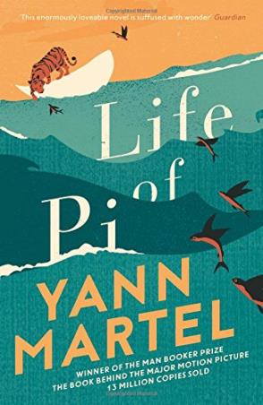 Book cover number 1 for Life Of Pi written by Yann Martel published by Canongate Books