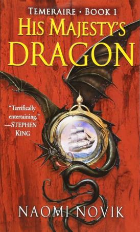 Book cover number 1 for His Majestys Dragon written by Naomi Novik published by Del Rey