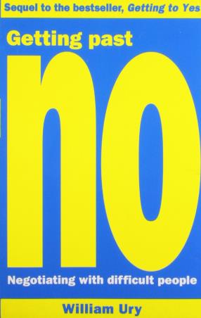 Book cover number 1 for Getting Past No: Negotiating With Difficult People Negotiating written by William Ury published by Random House