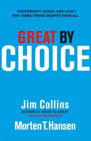 Book cover number 1 for Great By Choice written by Jim Collins published by Random House