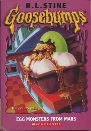Book cover number 1 for Goosebumps -42 : Egg Monsters From Mars written by R. L. Stine published by Scholastic