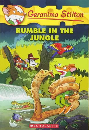 Book cover number 1 for Geronimo Stilton -53 : Rumble In The Jungle written by Elisabetta Dami published by Scholastic