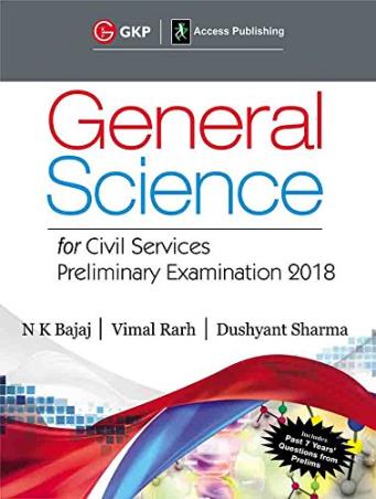 Book cover number 1 for General Science written by N. K. Bajaj, Vimal Rarh, Dushyant Sharma published by G. K. Publications (P) Ltd.