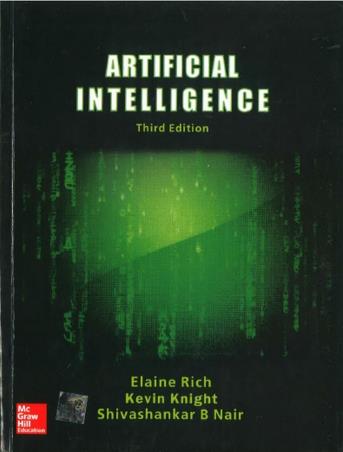 Book cover number 1 for Artificial Intelligence written by Elaine Rich, Kevin Knight, Shivashankar B. Nair published by McGraw Hill Education Private Limited