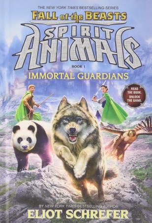 Book cover number 1 for Spirit Animals Book -1 : Immortal Guardians (Fall of The Beasts) written by Eliot Schrefer published by Scholastic
