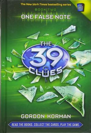 Book cover number 1 for The 39 Clues -2 : One False Note written by Gordon Korman published by Scholastic