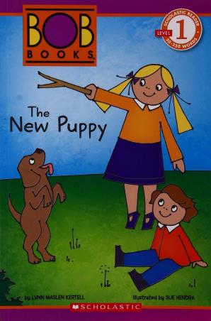 Book cover number 1 for Bob Books: The New Puppy (Scholastic Reader Level -1) written by Lynn Maslen Kertell published by Scholastic
