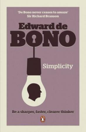 Book cover number 1 for Simplicity written by Edward De Bono published by Penguin Books