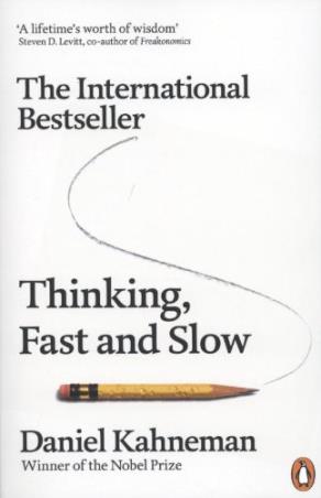 Book cover number 1 for Thinking, Fast And Slow written by Daniel Kahneman published by Penguin Books