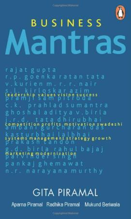Book cover number 1 for Business Mantras written by Gita Piramal published by Penguin Books