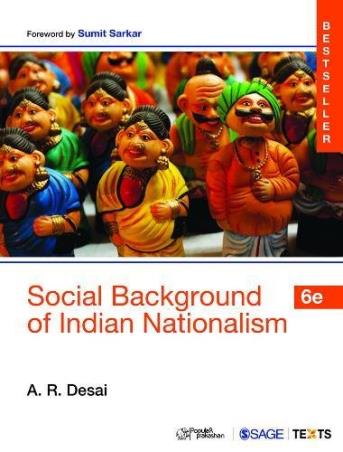 Book cover number 1 for Social Background of Indian Nationalism written by A. R. Desai published by Sage Publications