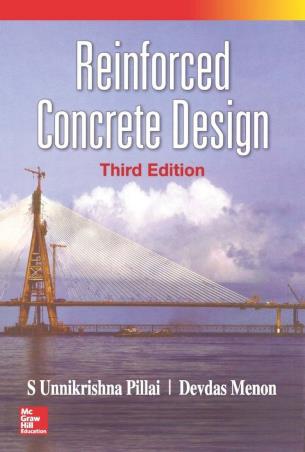 Book cover number 1 for Reinforced Concrete Design written by Devdas Menon, S. Unnikrishna Pillai published by McGraw Hill Education Private Limited