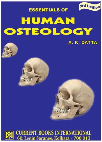 Book cover number 1 for Essentials Of Human Osteology written by A. K. Datta published by Current Books International